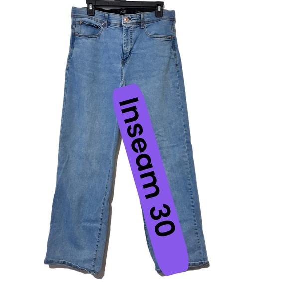 Curve Women's Straight Leg Jeans - Light Blue - Picture 6 of 8